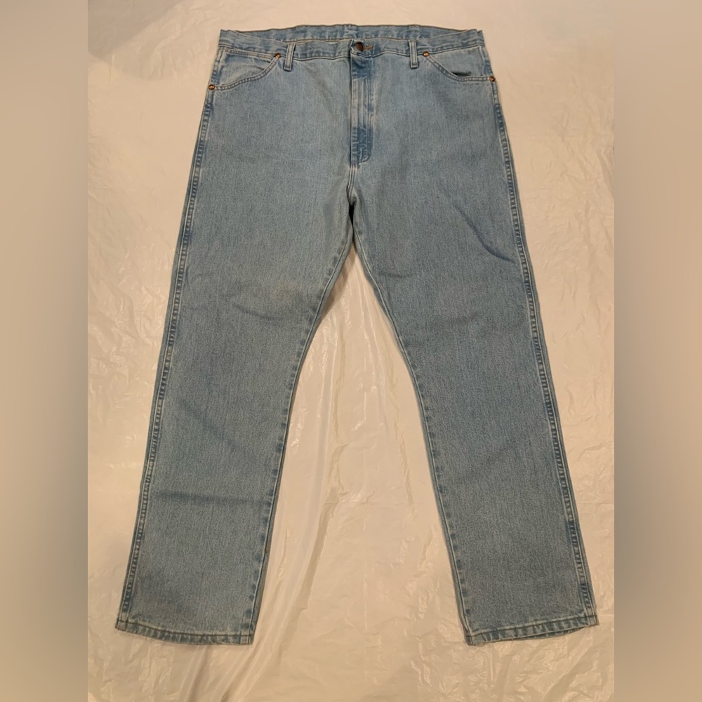 Wrangler Straight Light Wash 13MWZGH Men’s Jeans Size 42x32
